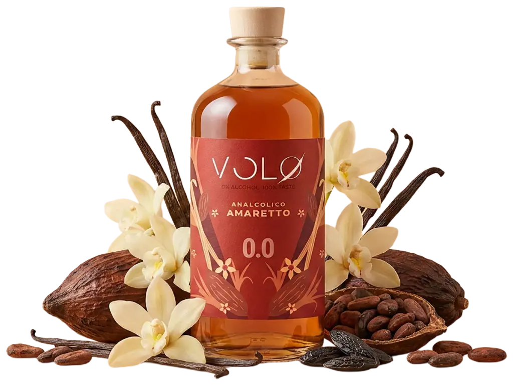 VOLØ Amaretto 0.0 zero-ABV Italian amaretto bottle